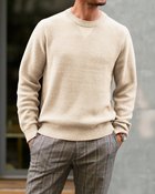 【ドゥクラッセ/DoCLASSE / MEN】のコンフォートクルーネックセーター オフホワイト|ID: prp329100003115989 ipo3291000000036036680