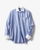 【ドゥクラッセ/DoCLASSE / MEN】のシンプリシティ/ワイド襟シャツ 人気、トレンドファッション・服の通販 founy(ファニー) ファッション Fashion メンズファッション MEN ジャージー Jersey ストレッチ Stretch ドレス Dress ミックス Mix メンズ Mens ワイド Wide 吸水 Water Absorption thumbnail ブルー・パターン|ID: prp329100003116007 ipo3291000000028255089