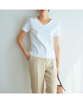 【ドゥクラッセ/DoCLASSE】のVネック/半袖・ドゥクラッセTシャツ 人気、トレンドファッション・服の通販 founy(ファニー) ファッション Fashion レディースファッション Ladies' Fashion Online トップス・カットソー Tops/Tshirt シャツ/ブラウス Shirts/Blouses ロング / Tシャツ T-Shirts カットソー Cut and Sewn Vネック V-Neck インナー Inner カットソー Cut And Sew シンプル Simple ジャケット Jacket デニム Denim 定番 Standard なめらか Smooth パール Pearl ベーシック Basic 半袖 Short Sleeve おすすめ Recommend ビジネス 仕事 通勤 Business |ID:prp329100003116009