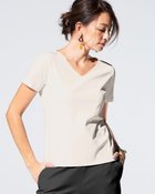 【ドゥクラッセ/DoCLASSE】のVネック/半袖・ドゥクラッセTシャツ ライトグレー|ID: prp329100003116009 ipo3291000000035894023
