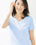 【ドゥクラッセ/DoCLASSE】のVネック/半袖・ドゥクラッセTシャツ ペールブルー|ID: prp329100003116009 ipo3291000000035894048