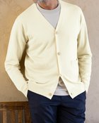 【ドゥクラッセ/DoCLASSE / MEN】のキャッシュウール・カーディガン 人気、トレンドファッション・服の通販 founy(ファニー) ファッション Fashion メンズファッション MEN イタリア Italy インナー Inner カシミヤ Cashmere カーディガン Cardigan メンズ Mens 春 Spring thumbnail オフホワイト|ID: prp329100003116017 ipo3291000000028255127