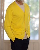 【ドゥクラッセ/DoCLASSE / MEN】のキャッシュウール・カーディガン レモンイエロー|ID: prp329100003116017 ipo3291000000036036725
