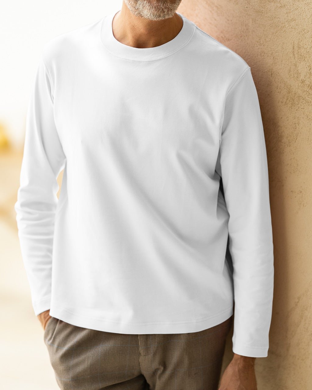 【ドゥクラッセ/DoCLASSE / MEN】のクルーネック長袖・ドゥクラッセT 人気、トレンドファッション・服の通販 founy(ファニー)  ファッション Fashion メンズファッション Fashion for Men トップス・カットソー Cut & Sew Tops メンズシャツ Shirts ポロシャツ / きれいめカジュアルスタイル Polo Shirts なめらか Smooth, Silky Texture シルケット Silket, Silky Cotton フィット Fit, Slim Fit メンズ Men's, Menswear エレガント 上品 Elegant 今季 This Season, Current Season 長袖 Long Sleeve, Full Sleeve  other-1|ID: prp329100003116045 ipo3291000000033792591