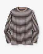 【ドゥクラッセ/DoCLASSE / MEN】のクルーネック長袖・ドゥクラッセT 杢ブラウン×ネイビー|ID: prp329100003116045 ipo3291000000033792594