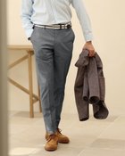 【ドゥクラッセ/DoCLASSE / MEN】のウールライクコットンストレッチパンツ 人気、トレンドファッション・服の通販 founy(ファニー) ファッション Fashion メンズファッション MEN ボトムス Bottoms/Men ドレス Dress メンズ Mens 洗える Washable thumbnail ダークグレー|ID: prp329100003116100 ipo3291000000028254928