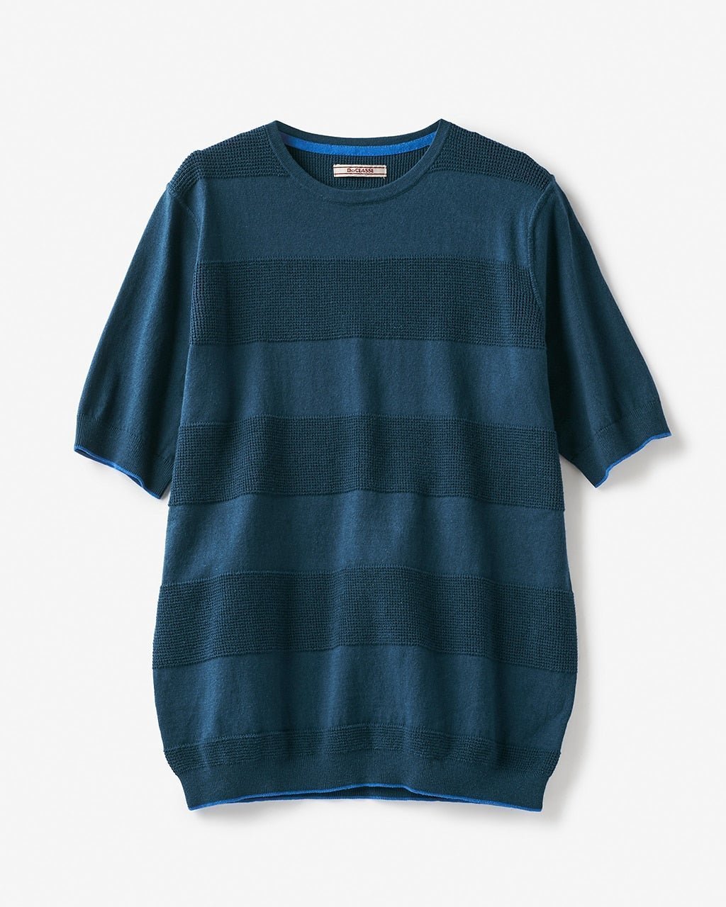 【ドゥクラッセ/DoCLASSE / MEN】の無地ボーダーニットTシャツ 人気、トレンドファッション・服の通販 founy(ファニー) 　ファッション　Fashion　メンズファッション　MEN　セーター　Sweater　ボーダー　Border　メンズ　Mens　ワッフル　Waffle　無地　Plain Color　 other-1|ID: prp329100003116118 ipo3291000000028254580