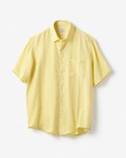 【ドゥクラッセ/DoCLASSE / MEN】のリネンシャンブレーシャツ/半袖 イエロー|ID: prp329100003116140 ipo3291000000028262490