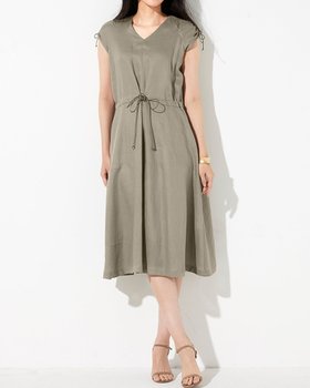 【ドゥクラッセ/DoCLASSE】 甘織りリネン・マルチワンピース人気、トレンドファッション・服の通販 founy(ファニー) ファッション Fashion レディースファッション Fashion for Women ワンピース Dresses ドローコード Drawcord, Drawstring Cord リネン Linen, Linen Fabric |ID:prp329100003116144