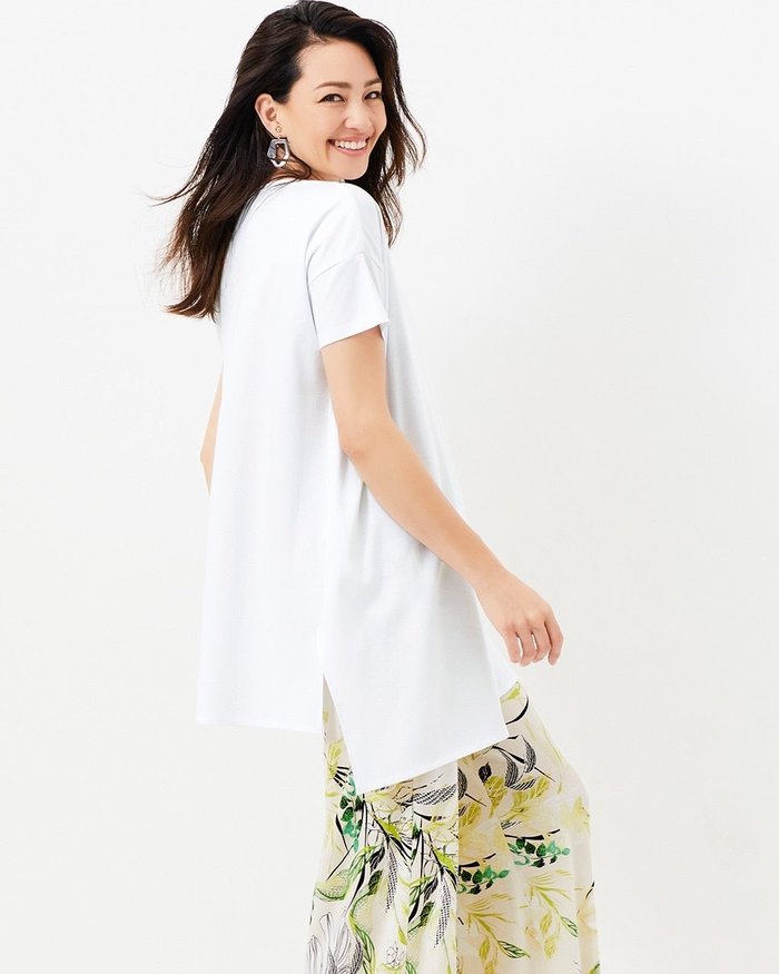 【ドゥクラッセ/DoCLASSE】のスーピマポンチ・アシメヘムチュニック インテリア・キッズ・メンズ・レディースファッション・服の通販 founy(ファニー) https://founy.com/ ファッション Fashion レディースファッション Fashion for Women トップス・カットソー Cut & Sew Tops アシンメトリー Asymmetrical Style チュニック Tunic, Long Top 夏 Summer |ID: prp329100003116162 ipo3291000000035799372