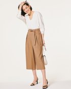 【ドゥクラッセ/DoCLASSE】のストレッチリネン・スカウチョ/リボン付き 人気、トレンドファッション・服の通販 founy(ファニー) ファッション Fashion レディースファッション Fashion for Women パンツ Pants & Trousers リボン Ribbon, Bow thumbnail ライトブラウン|ID: prp329100003116166 ipo3291000000035795498