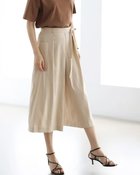 【ドゥクラッセ/DoCLASSE】のストレッチリネン・スカウチョ/リボン付き 人気、トレンドファッション・服の通販 founy(ファニー) ファッション Fashion レディースファッション Fashion for Women パンツ Pants & Trousers リボン Ribbon, Bow thumbnail ベージュ|ID: prp329100003116166 ipo3291000000035795509