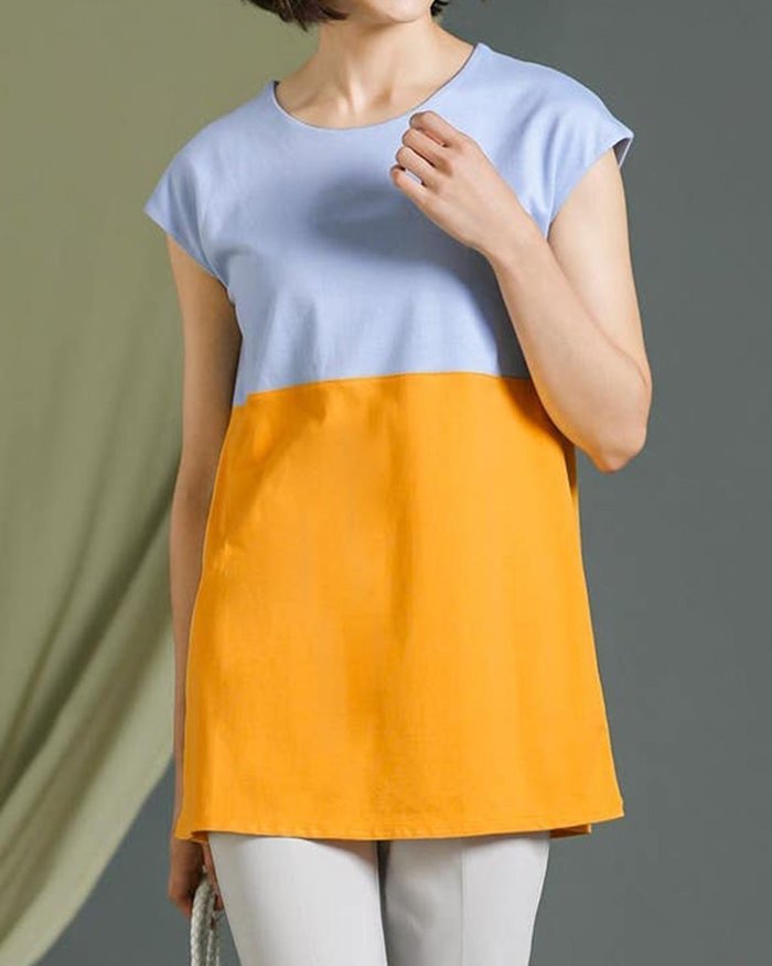 【ドゥクラッセ/DoCLASSE】の切替長め丈/フレンチ袖・ドゥクラッセTシャツ インテリア・キッズ・メンズ・レディースファッション・服の通販 founy(ファニー) https://founy.com/ ファッション Fashion レディースファッション Fashion for Women トップス・カットソー Cut & Sew Tops シャツ・ブラウス・オフィスカジュアル Elegant Blouses & Button-Ups ロングTシャツ・Tシャツ Longline T-Shirts & Tees カットソー・ベーシックTシャツ Cut-and-Sewn Tops / Stretch Tees & Basics インナー Innerwear カットソー Cut and Sewn Top ダブル Double, Double-Breasted フレンチ French, French Style フロント Front, Front Design 切替 Switching, Contrast Panel |ID: prp329100003116188 ipo3291000000035795672