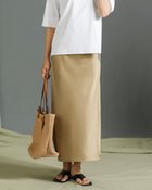 【ドゥクラッセ/DoCLASSE】のバイアスサテン・Aラインスカート ベージュ|ID: prp329100003116235 ipo3291000000035799071