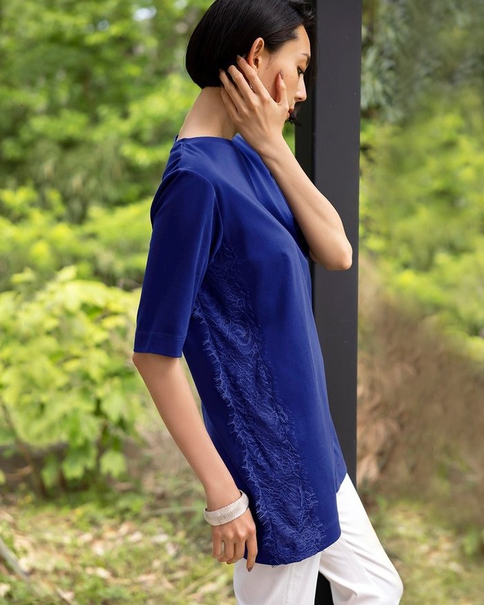 【ドゥクラッセ/DoCLASSE】のシルケットコットン・サイドレースチュニック インテリア・キッズ・メンズ・レディースファッション・服の通販 founy(ファニー) https://founy.com/ ファッション Fashion レディースファッション Fashion for Women トップス・カットソー Cut & Sew Tops なめらか Smooth, Silky Texture シルケット Silket, Silky Cotton シンプル Simple, Minimal チュニック Tunic, Long Top レース Lace, Lace Fabric エレガント 上品 Elegant |ID: prp329100003116240 ipo3291000000035796114