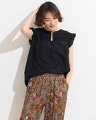 【ドゥクラッセ/DoCLASSE】のコットンシルク・ピンタックブラウス ブラック|ID: prp329100003116244 ipo3291000000035795648