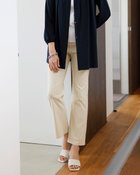 【ドゥクラッセ/DoCLASSE】のドライタッチ・美脚ストレートパンツ/68㎝ ストライプ|ID: prp329100003116301 ipo3291000000028259140