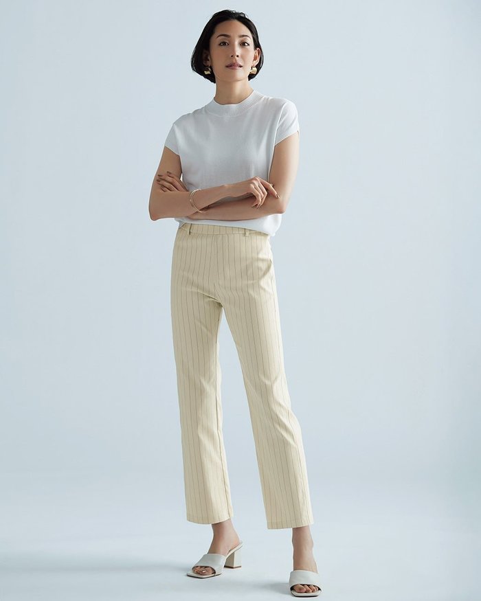 【ドゥクラッセ/DoCLASSE】のドライタッチ・美脚ストレートパンツ/68㎝ インテリア・キッズ・メンズ・レディースファッション・服の通販 founy(ファニー) https://founy.com/ ファッション Fashion レディースファッション Fashion for Women パンツ Pants & Trousers クール Cool, Chic ストレッチ Stretch, Stretchy Fabric ストレート Straight, Straight Cut 夏 Summer |ID: prp329100003116301 ipo3291000000035795540