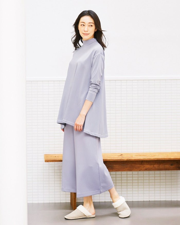 【ヌックル/Nukle】のNukle・リラックスガウチョ インテリア・キッズ・メンズ・レディースファッション・服の通販 founy(ファニー) https://founy.com/ ファッション Fashion レディースファッション WOMEN パンツ Pants おすすめ Recommend お家時間・ステイホーム Home Time/Stay Home なめらか Smooth ガウチョパンツ Gaucho Pants チュニック Tunic ヨガ Yoga |ID: prp329100003116305 ipo3291000000030755157