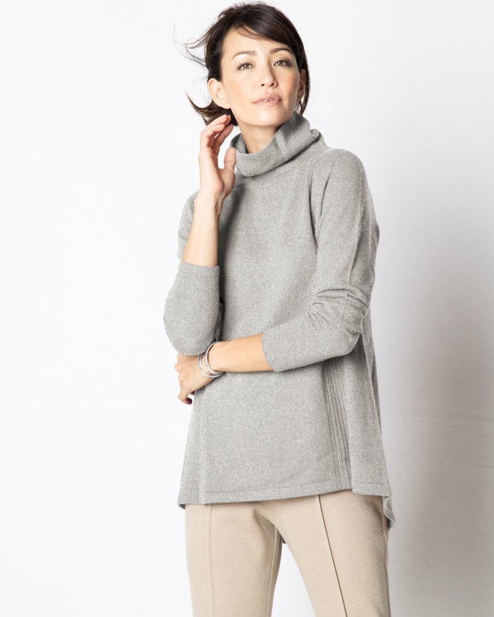 【ドゥクラッセ/DoCLASSE】のカシミヤ混・サイドリブタートル インテリア・キッズ・メンズ・レディースファッション・服の通販 founy(ファニー) https://founy.com/ ファッション Fashion レディースファッション Fashion for Women トップス・カットソー Cut & Sew Tops スリーブ Sleeve, Long Sleeve / Short Sleeve センター Center, Center Line チュニック Tunic, Long Top フロント Front, Front Design |ID: prp329100003116337 ipo3291000000035799035