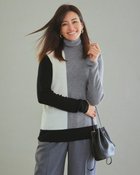 【ドゥクラッセ/DoCLASSE】のマシュマロウール100・タートルネック グレーマルチ|ID: prp329100003116342 ipo3291000000036274026