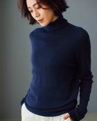 【ドゥクラッセ/DoCLASSE】のマシュマロウール100・タートルネック ミッドナイトブルー|ID: prp329100003116342 ipo3291000000036274035