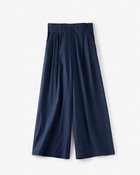 【ドゥクラッセ/DoCLASSE】のストレッチリネン・タックワイドパンツ ミッドナイトブルー|ID: prp329100003116378 ipo3291000000035799318
