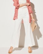 【ドゥクラッセ/DoCLASSE】のグロージャカード・セミフレアパンツ ホワイト|ID: prp329100003116395 ipo3291000000035798683