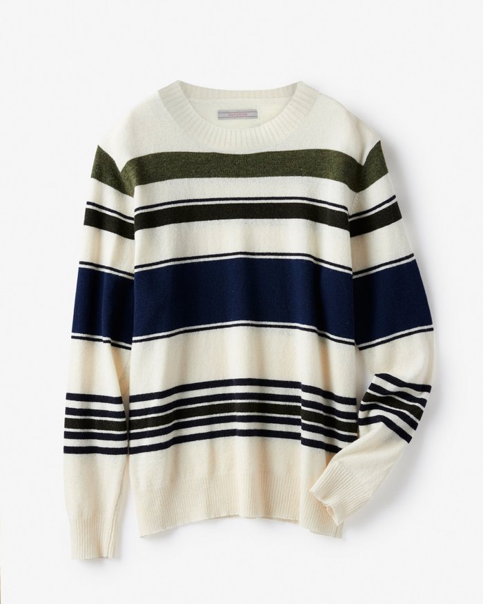 【ドゥクラッセ/DoCLASSE / MEN】のマルチボーダー・セーター インテリア・キッズ・メンズ・レディースファッション・服の通販 founy(ファニー) https://founy.com/ ファッション Fashion メンズファッション Fashion for Men なめらか Smooth, Silky Texture セーター Sweater, Knitwear ボーダー Border, Stripe メンズ Men's, Menswear |ID: prp329100003116432 ipo3291000000035797335