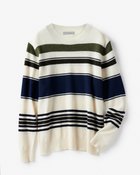 【ドゥクラッセ/DoCLASSE / MEN】のマルチボーダー・セーター ホワイトマルチ|ID: prp329100003116432 ipo3291000000035797343