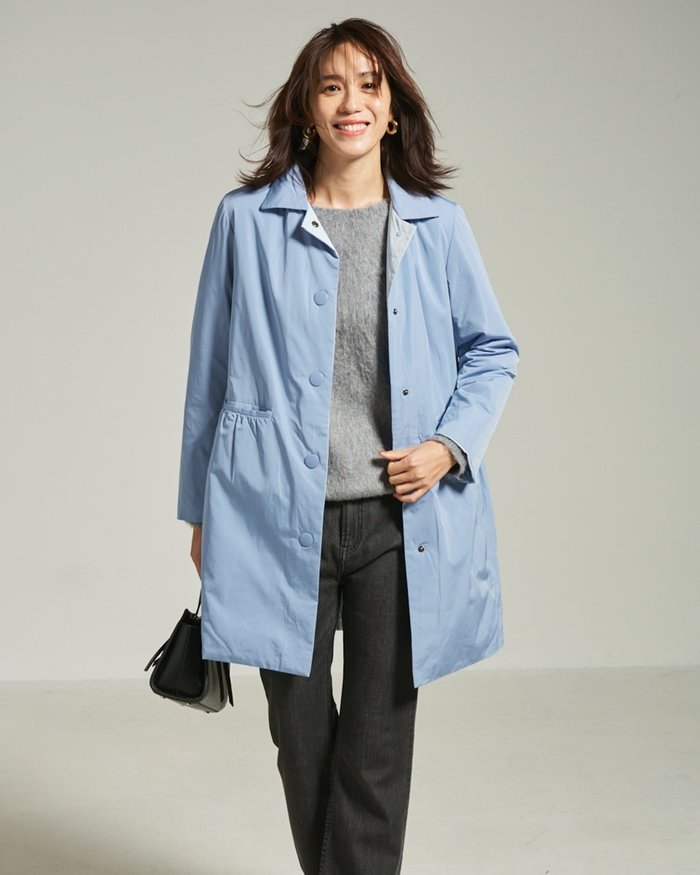 【ドゥクラッセ/DoCLASSE】のマジカルサーモ・リバーステンカラーコート インテリア・キッズ・メンズ・レディースファッション・服の通販 founy(ファニー) https://founy.com/ ファッション Fashion レディースファッション Fashion for Women アウター Coat / Outerwear Collection コート・ロングコート・ピーコート Long Coats, Peacoats & More ウォーム Warm Fabric カッティング Cutting Detail ギャザー Gathered, Ruffled クール Cool, Chic シンプル Simple, Minimal タフタ Taffeta, Structured Fabric ダウン Down, Puffer 人気 Popular, Best Seller リバーシブル Reversible, Two-Sided |ID: prp329100003116433 ipo3291000000034768662