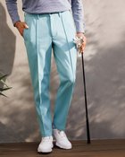 【ドゥクラッセ/DoCLASSE / MEN】のヘリンボーンジャージ裏起毛ゴルフパンツ サックス|ID: prp329100003116435 ipo3291000000036008813