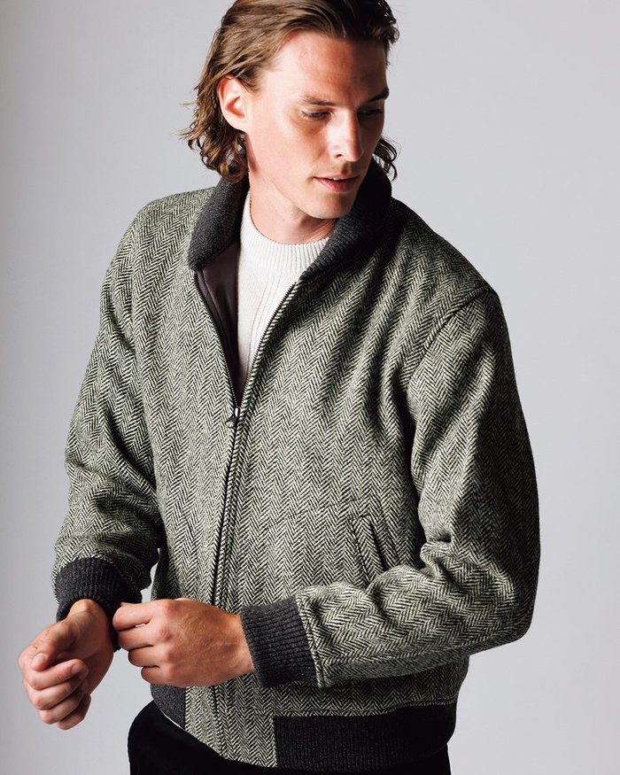 【ドゥクラッセ/DoCLASSE / MEN】のハリスツイードリブブルゾン インテリア・キッズ・メンズ・レディースファッション・服の通販 founy(ファニー) https://founy.com/ ファッション Fashion メンズファッション MEN ショート Short ツィード Tweed ツイード Tweed パーカー Hoodie ブルゾン Blouson メンズ Mens |ID: prp329100003116450 ipo3291000000028258986