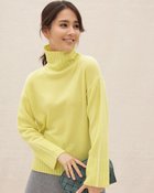 【ドゥクラッセ/DoCLASSE】のイタリア糸・カシミヤ混ワイドタートル ペールイエロー|ID: prp329100003116452 ipo3291000000036008801