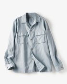 【ドゥクラッセ/DoCLASSE / MEN】のハイブリッド・サファリシャツ/長袖 ライトグレー|ID: prp329100003116565 ipo3291000000035800057