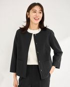 【ドゥクラッセ/DoCLASSE】のプレミアム二重織・ノーカラージャケット ブラック|ID: prp329100003116588 ipo3291000000035799437