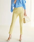 【ドゥクラッセ/DoCLASSE】のカルゼダブルクロス・スティックパンツ ペールイエロー|ID: prp329100003116645 ipo3291000000028258862