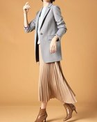 【ドゥクラッセ/DoCLASSE】のウールタッチ・テーラードジャケット ライトグレー|ID: prp329100003116650 ipo3291000000035799273