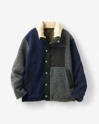 【ドゥクラッセ/DoCLASSE / MEN】のシェルパフリース リバーシブルブルゾン ネイビーマルチ|ID: prp329100003116664 ipo3291000000028258674