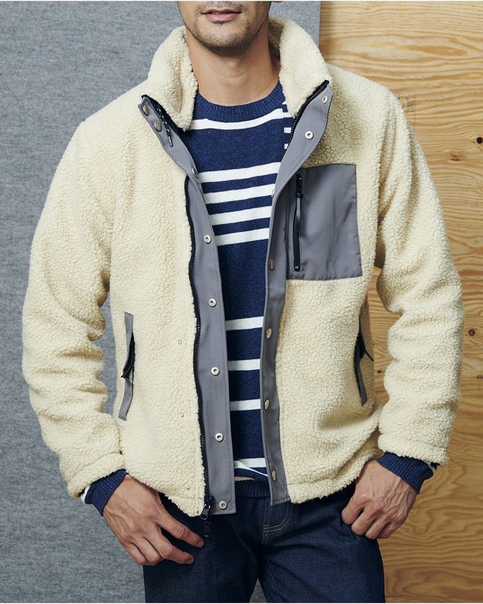 【ドゥクラッセ/DoCLASSE / MEN】のシェルパフリース リバーシブルブルゾン インテリア・キッズ・メンズ・レディースファッション・服の通販 founy(ファニー) https://founy.com/ ファッション Fashion メンズファッション Fashion for Men パーカー Hoodie, Parka ブルゾン Blouson, Bomber Jacket ポケット Pocket, Pocket Detail メンズ Men's, Menswear リバーシブル Reversible, Two-Sided |ID: prp329100003116664 ipo3291000000035797050