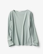 【ドゥクラッセ/DoCLASSE】のボートネック/長袖・ドゥクラッセTシャツ(58cm丈) ダスティーブルー|ID: prp329100003116704 ipo3291000000033772054