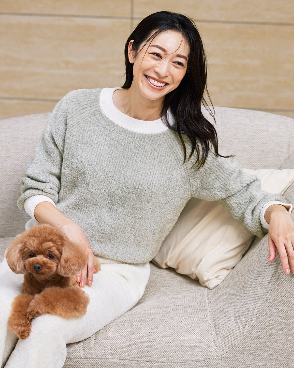 【ヌックル/Nukle】のNukle・テディプルオーバー 人気、トレンドファッション・服の通販 founy(ファニー) 　ファッション　Fashion　レディースファッション　Fashion for Women　トップス・カットソー　Cut & Sew Tops　ニット　Knit Tops & Sweaters　カジュアルプルオーバー・ニットトップス　Pullovers & Knit Tops / Casual Pullovers　畦　Ribbed Knit　シンプル　Simple, Minimal　セーター　Sweater, Knitwear　なめらか　Smooth, Silky Texture　ボトム　Bottoms, Lower Wear　ミックス　Mix, Mixed Style　ラベンダー　Lavender　お家時間・ステイホーム　Stay Home / At Home　 other-1|ID: prp329100003116707 ipo3291000000033618448