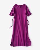 【ドゥクラッセ/DoCLASSE】のストレッチリネン・キーネックワンピース パープル|ID: prp329100003116746 ipo3291000000032502675