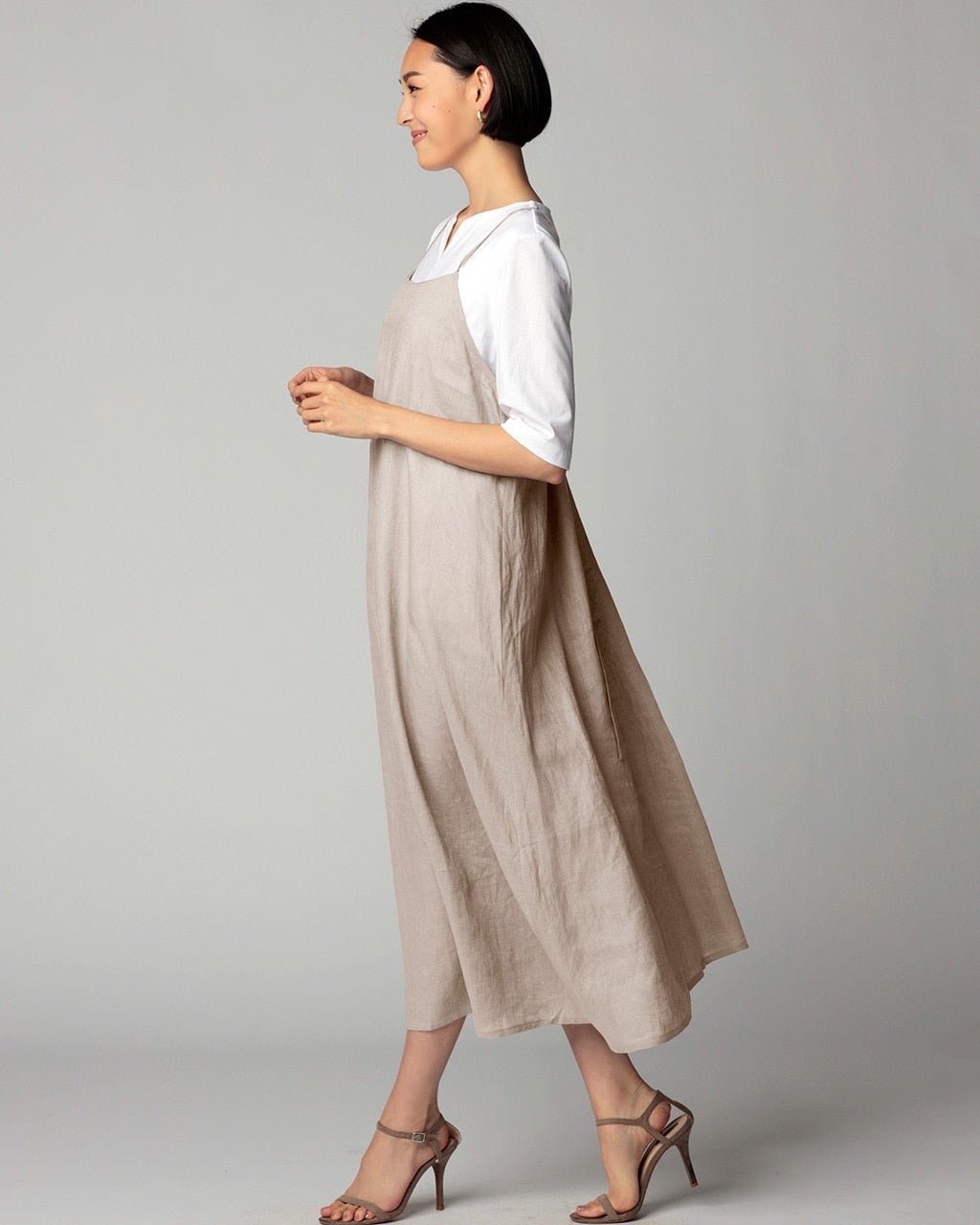 【ドゥクラッセ/DoCLASSE】の21番リネン・キャミワンピース インテリア・キッズ・メンズ・レディースファッション・服の通販 founy(ファニー) ファッション Fashion レディースファッション Fashion for Women ワンピース Dresses キャミソールワンピース Camisole Dresses トープ|ID: prp329100003116750 ipo3291000000036008786