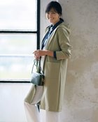 【ドゥクラッセ/DoCLASSE】のニットライクジャージー・フードジップコート オリーブ|ID: prp329100003116767 ipo3291000000028258650