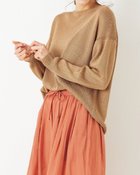 【ドゥクラッセ/DoCLASSE】のイタリア糸・微光沢クルーネック ダークベージュ|ID: prp329100003116815 ipo3291000000028258506