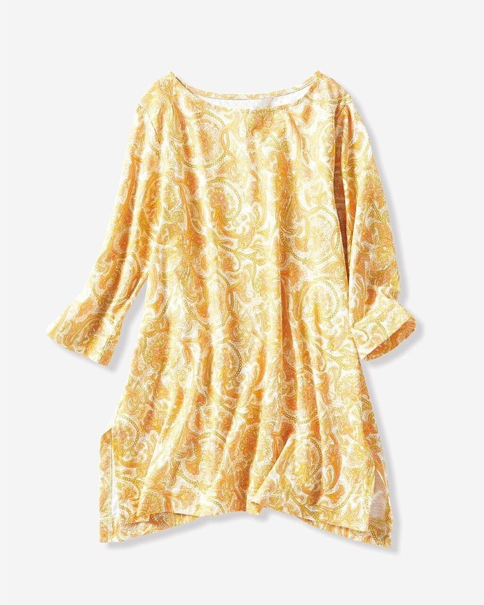 【ドゥクラッセ/DoCLASSE】の綿スラブ・ボートネックチュニック インテリア・キッズ・メンズ・レディースファッション・服の通販 founy(ファニー) https://founy.com/ ファッション Fashion レディースファッション Fashion for Women トップス・カットソー Cut & Sew Tops スリット Slit, Slit Detail チュニック Tunic, Long Top モダン Modern, Contemporary モノトーン Monotone, Black and White 夏 Summer 秋 Autumn |ID: prp329100003116837 ipo3291000000035799399