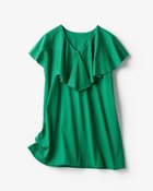 【ドゥクラッセ/DoCLASSE】のシルキーコットン・ラッフル衿トップス グリーン|ID: prp329100003116879 ipo3291000000035796268