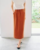 【ドゥクラッセ/DoCLASSE】の6番麻・ストレートスカート ダルオレンジ|ID: prp329100003116891 ipo3291000000035799174