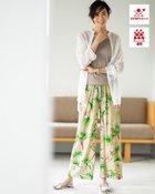 【ドゥクラッセ/DoCLASSE】のUVスラブ・セミワイド/63cm 人気、トレンドファッション・服の通販 founy(ファニー) ファッション Fashion レディースファッション Ladies' Fashion Online パンツ Pants 春 Spring カットソー Cut And Sew クロップド Cropped トレンド Trend 定番 Standard パターン Pattern フィット Fit ボタニカル Botanical モノトーン Monotone リラックス Relax リーフ Leaf ワイド Wide S/S・春夏 Ss・Spring/Summer おすすめ Recommend お家時間・ステイホーム Home Time/Stay Home 夏 Summer thumbnail クリーム|ID: prp329100003116900 ipo3291000000028265303